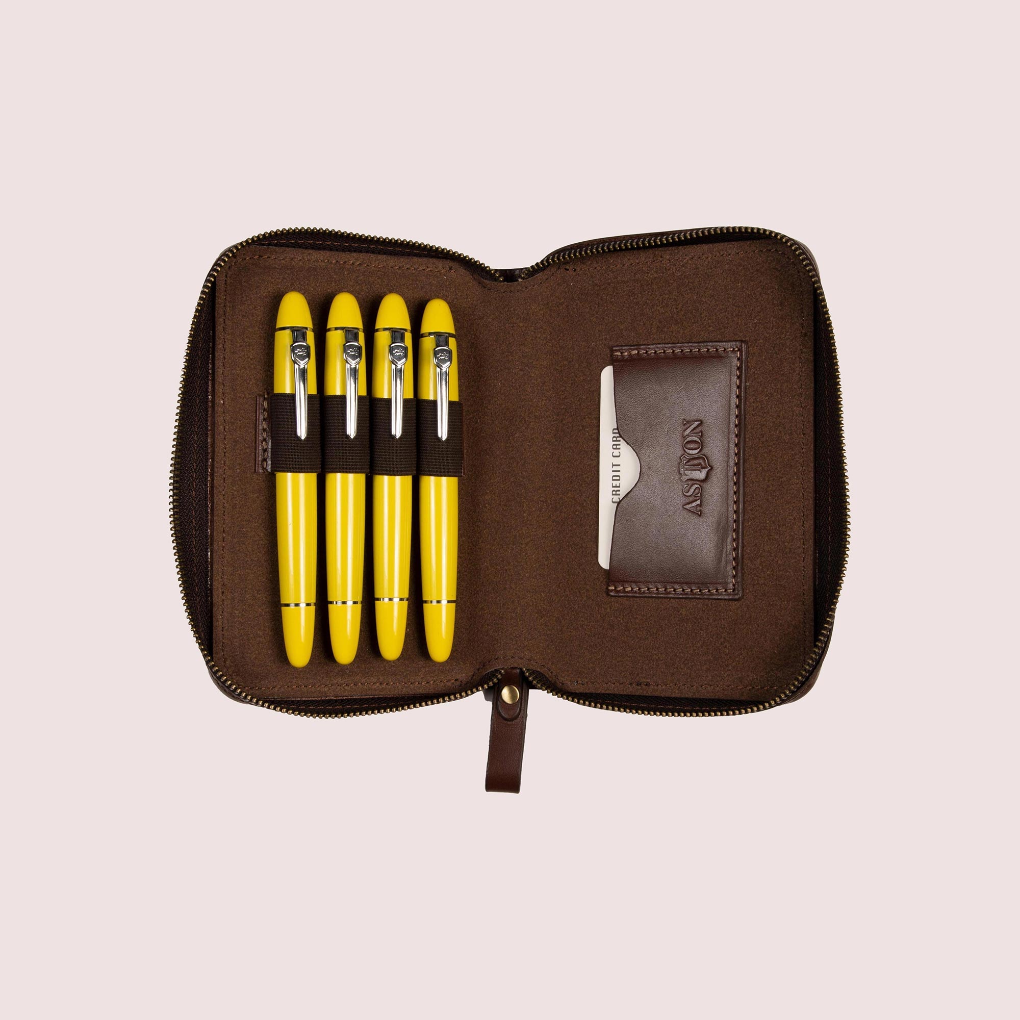 Zippered Pen Case for Four Pens Zippered Pen Case for Four Pens