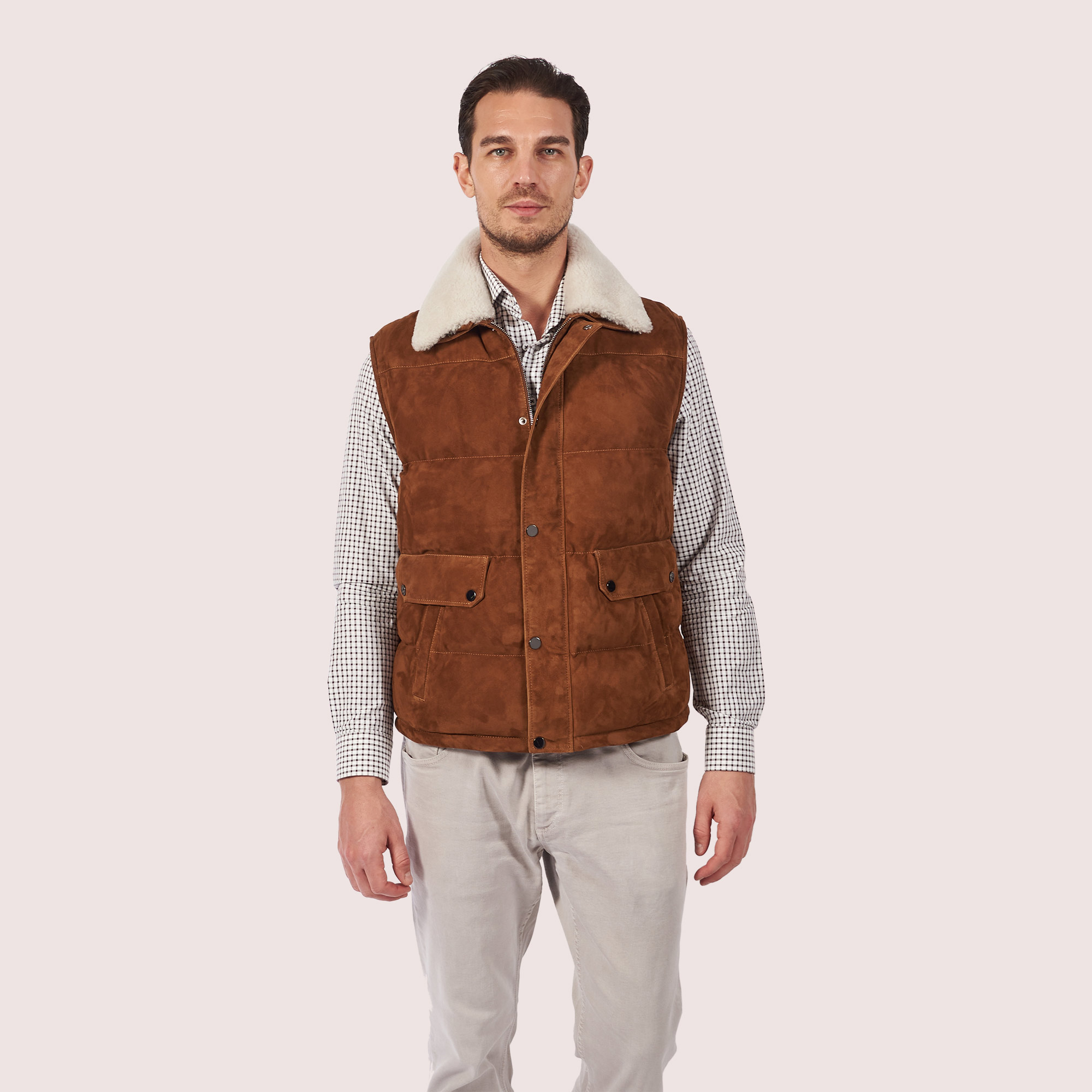 Tristen Goat Suede Vest  Tristen Goat Suede Vest