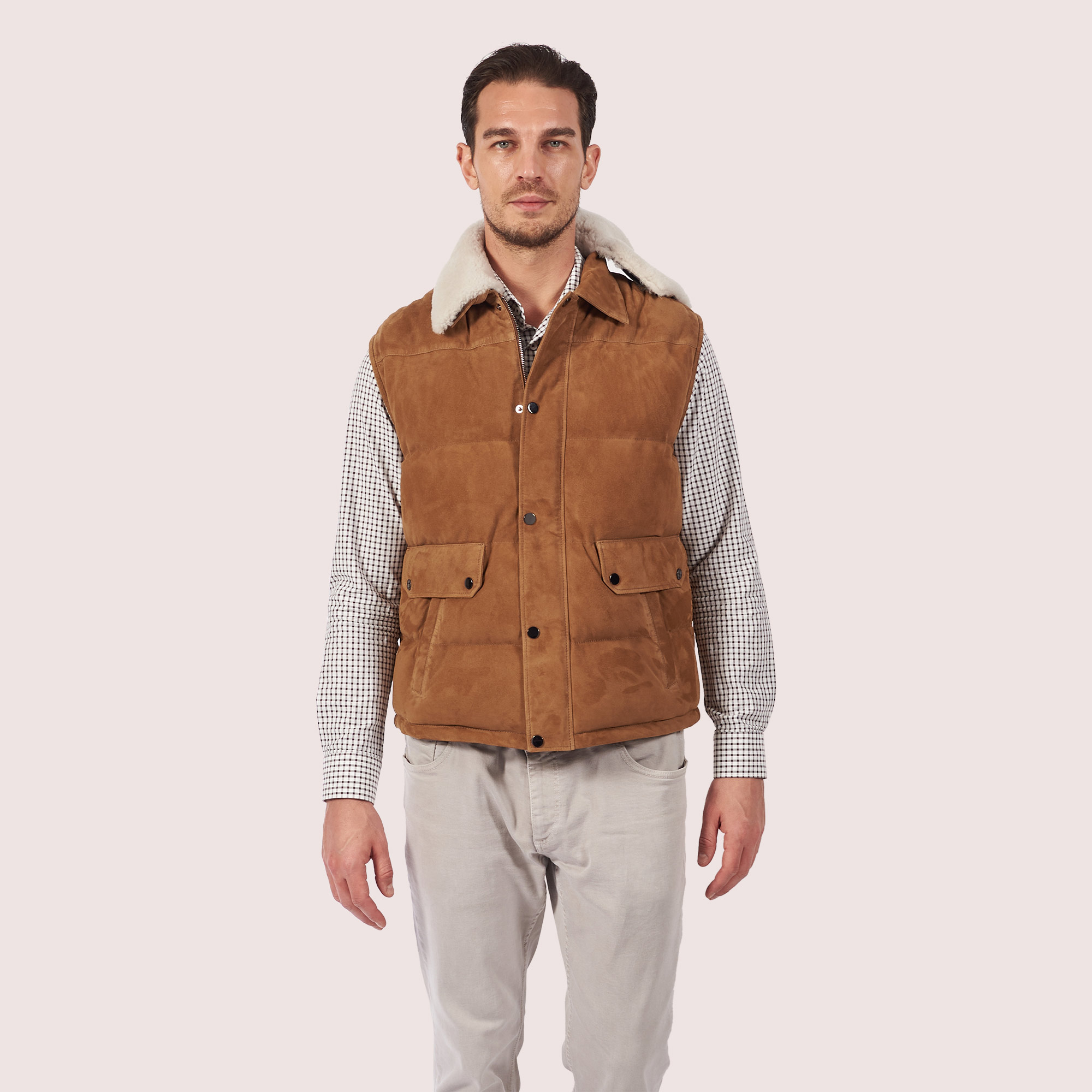 Tristen Goat Suede Vest  Tristen Goat Suede Vest