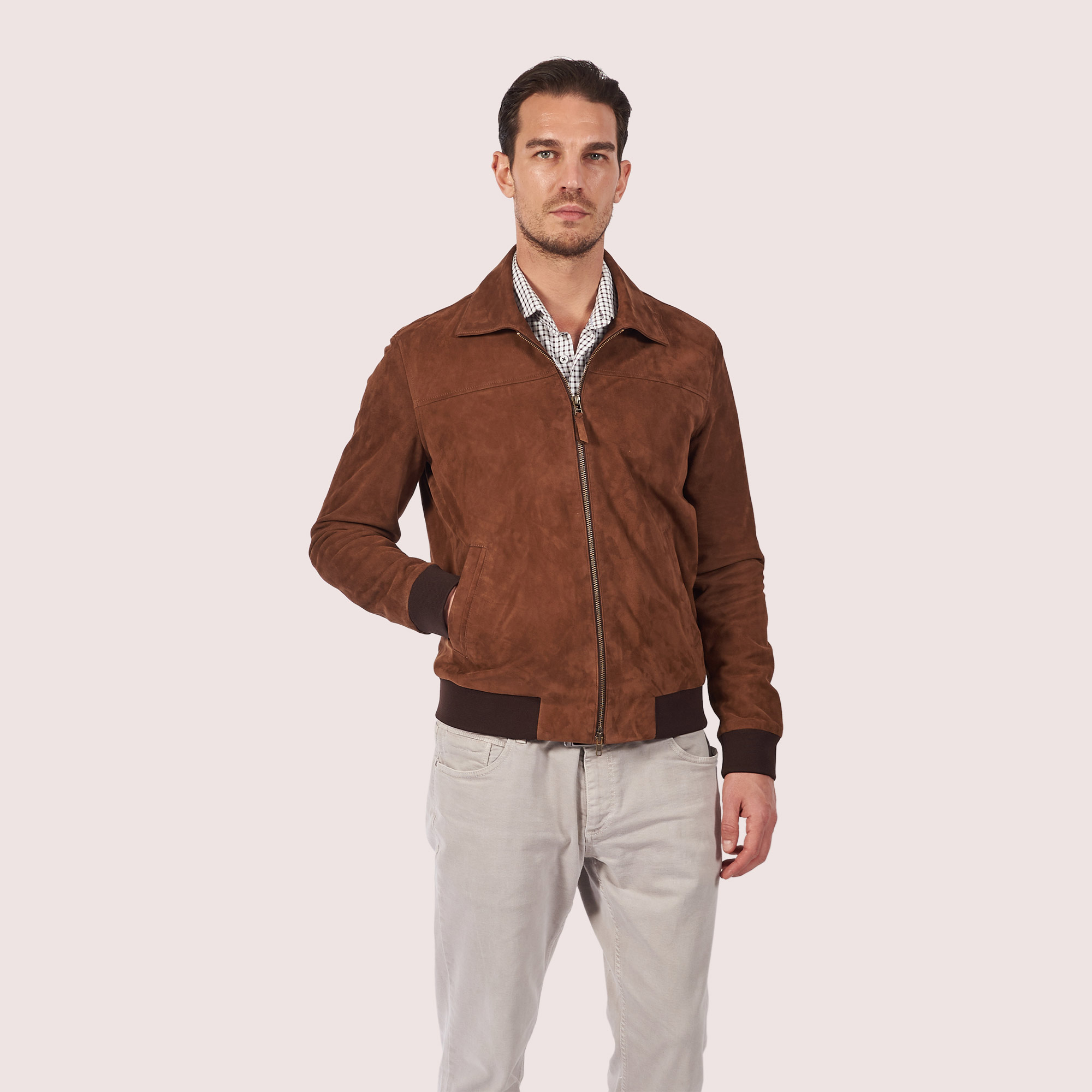 Graham Goat Suede Jacket