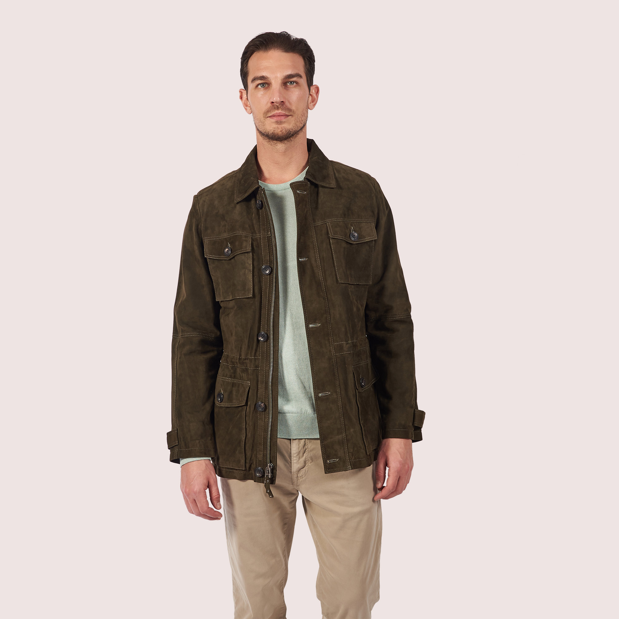 Safari Field Goat Suede Jacket Safari Field Goat Suede Jacket