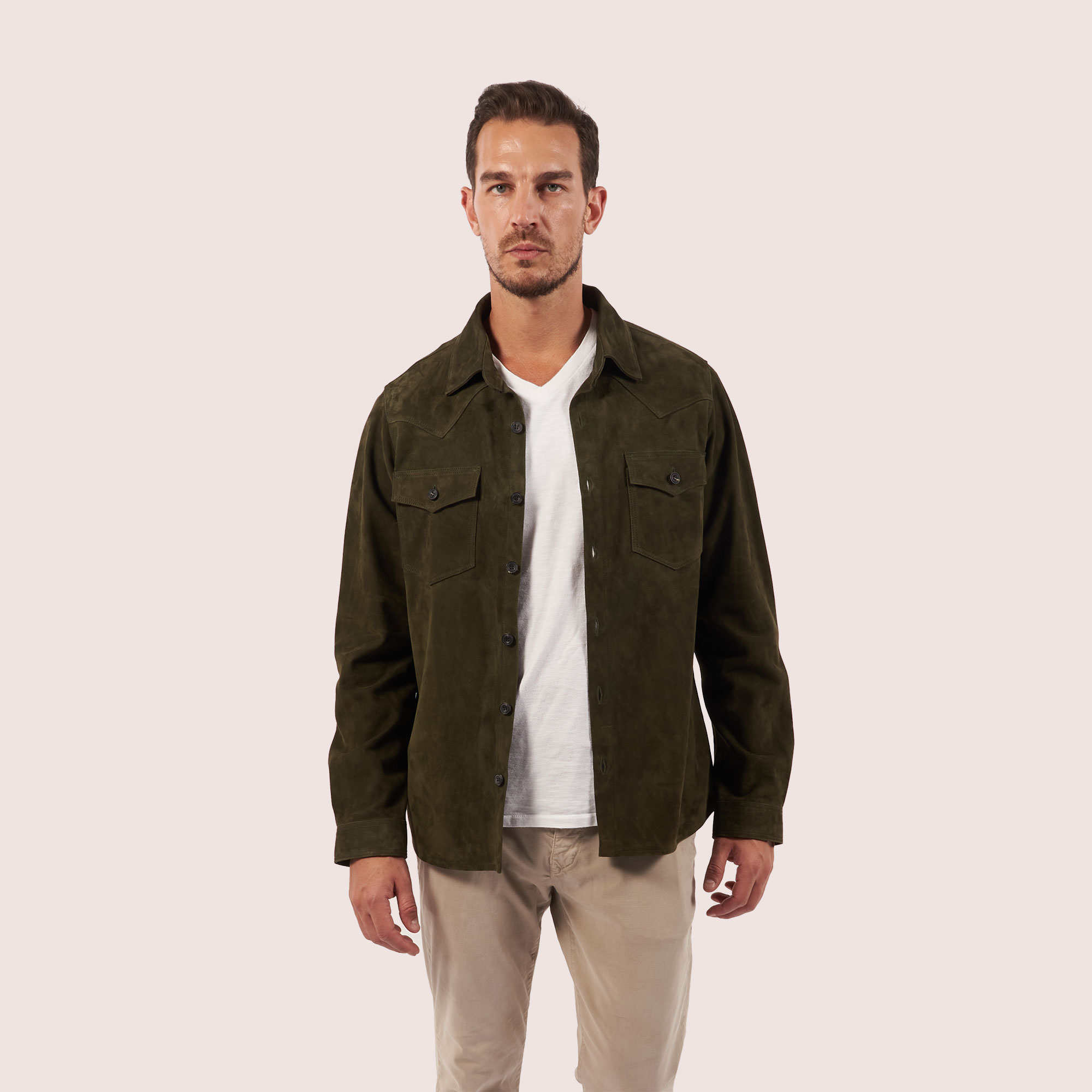 Langley goat suede shirt Langley goat suede shirt