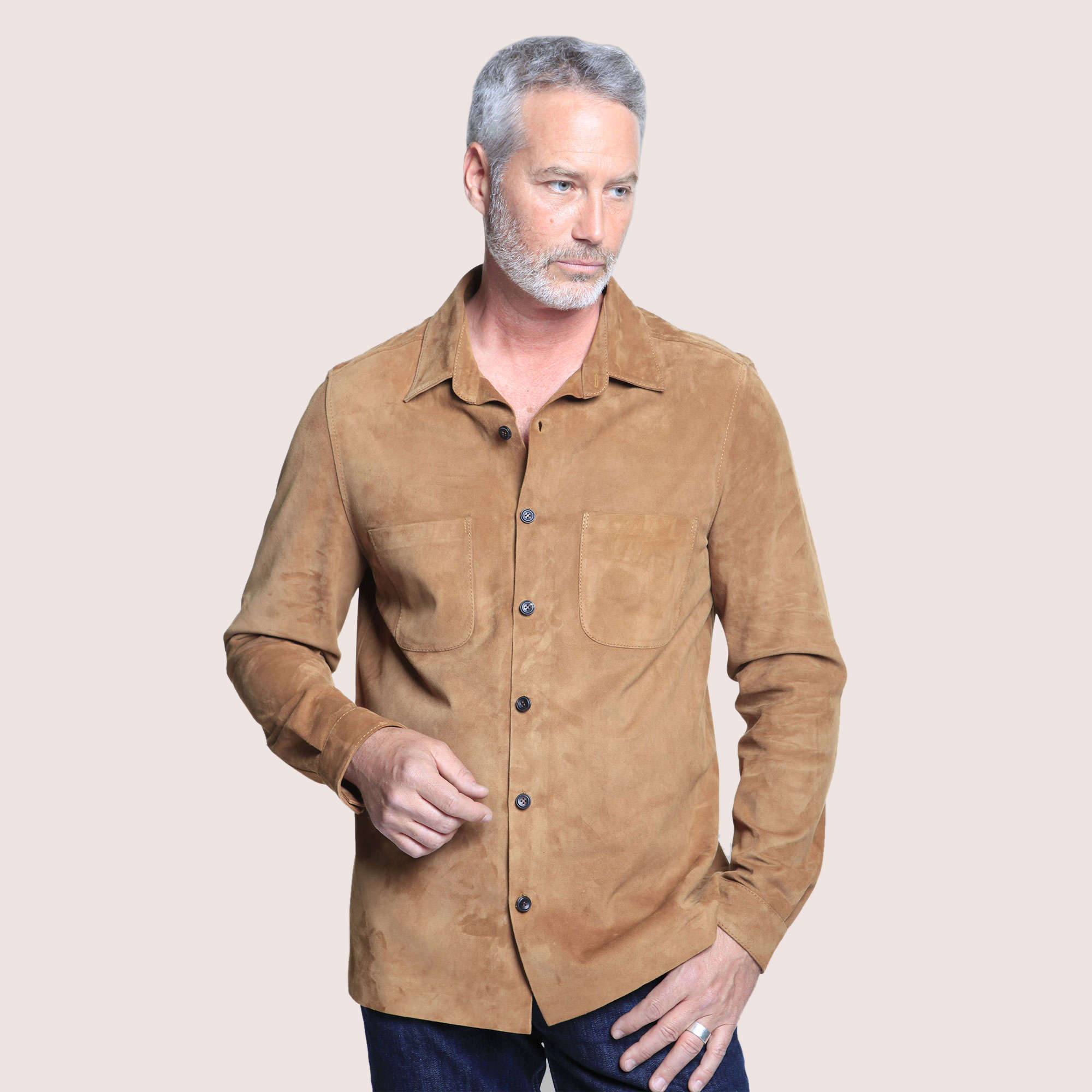 Hartford Goat Suede Shirt Hartford Goat Suede Shirt