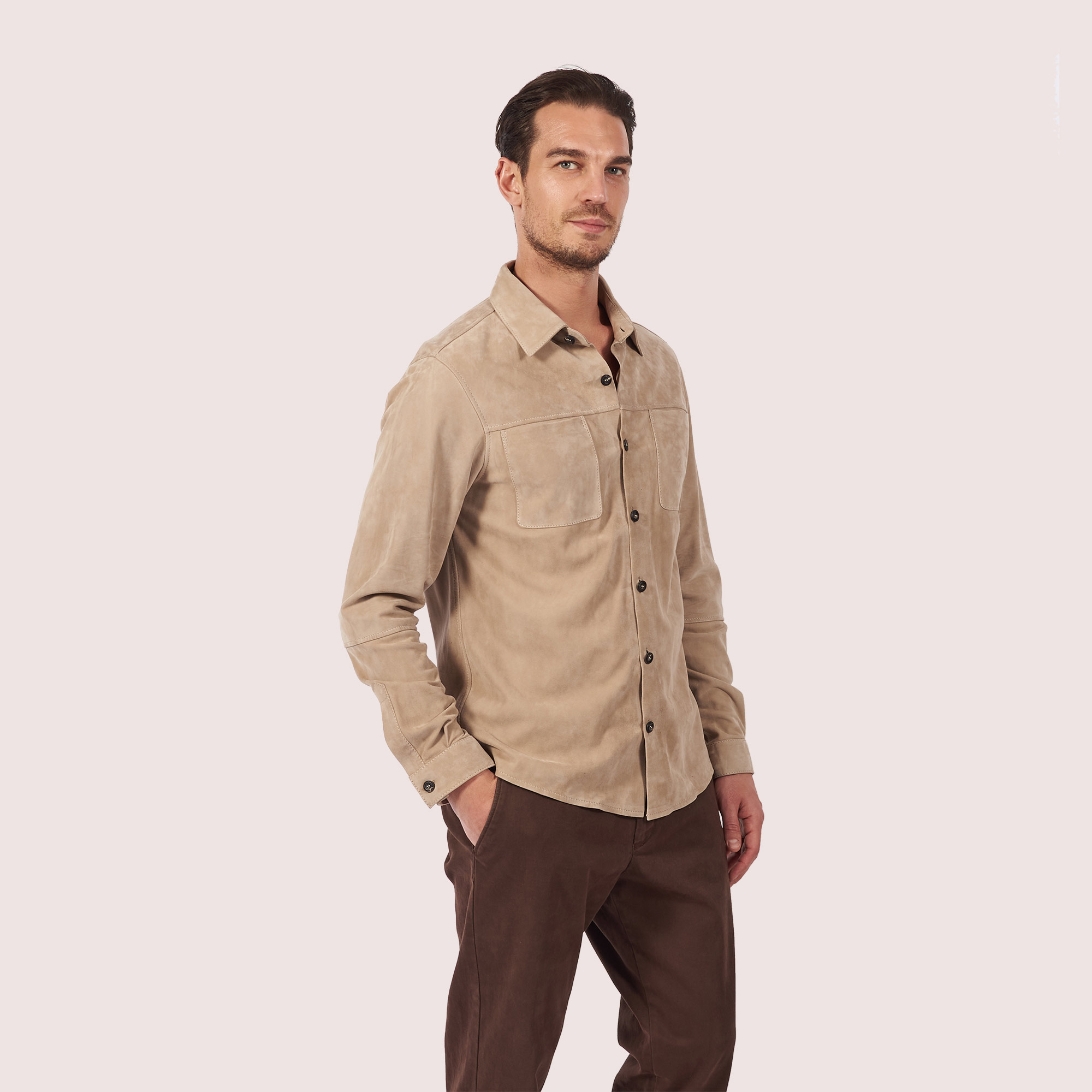 Hartford Goat Suede Shirt Hartford Goat Suede Shirt