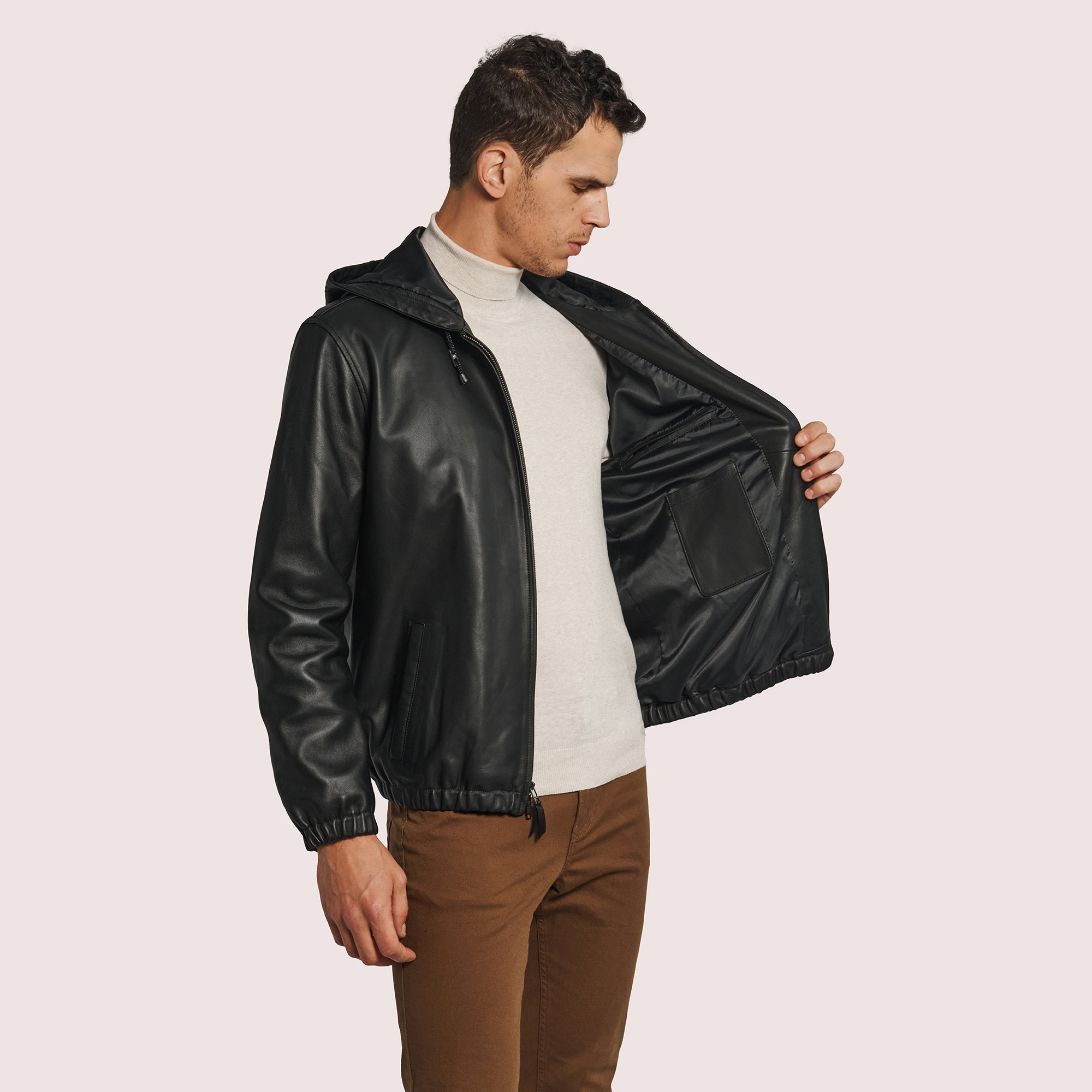 Gaspar Lambskin Hoodie  Gaspar Lambskin Hoodie