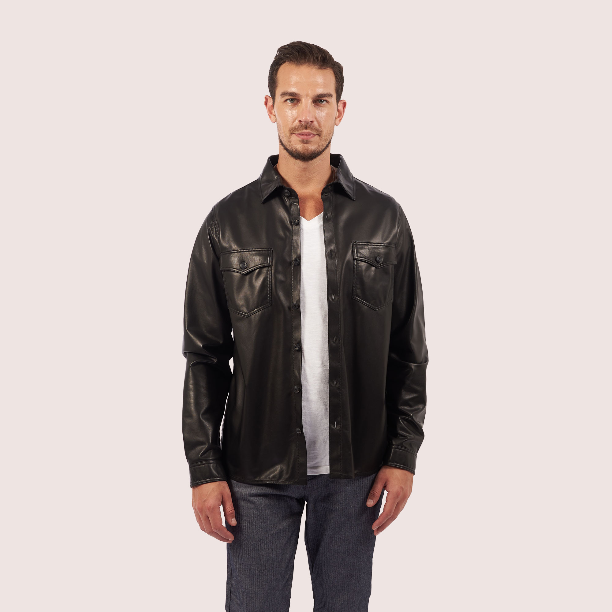 Quincy lambskin shirt Quincy lambskin shirt