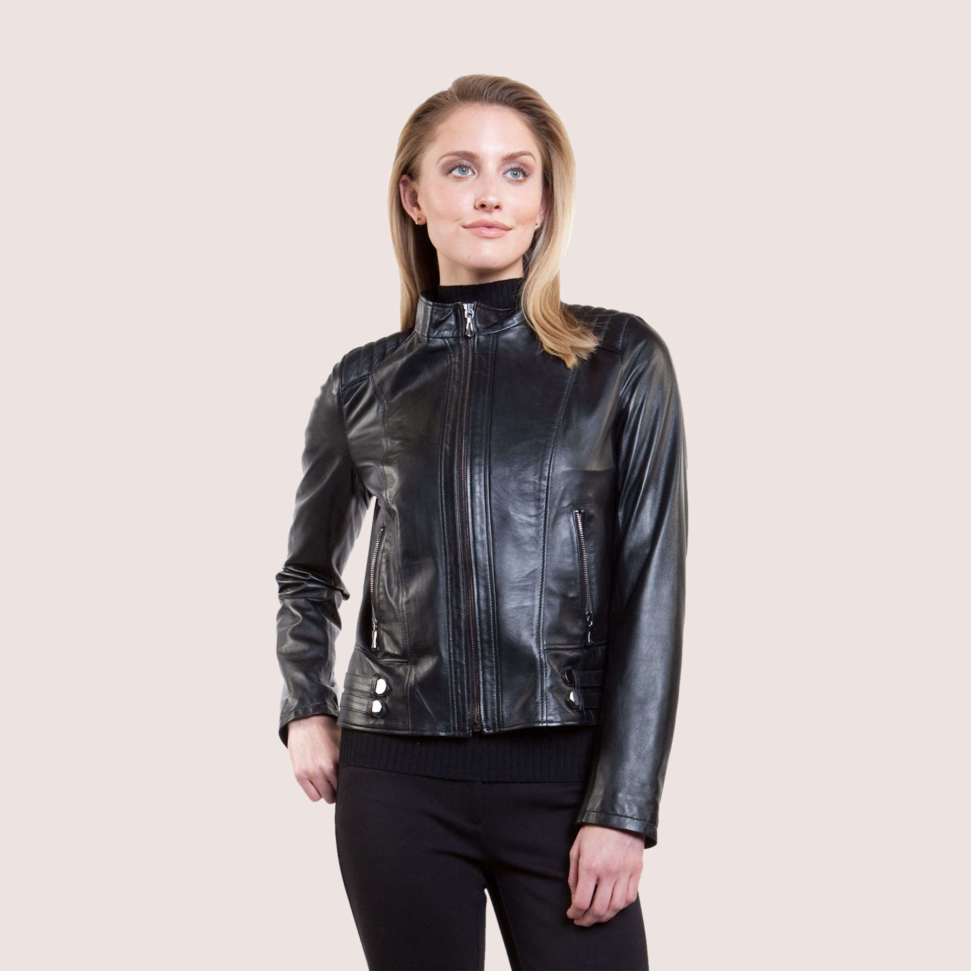 Leslie Lambskin Jacket
