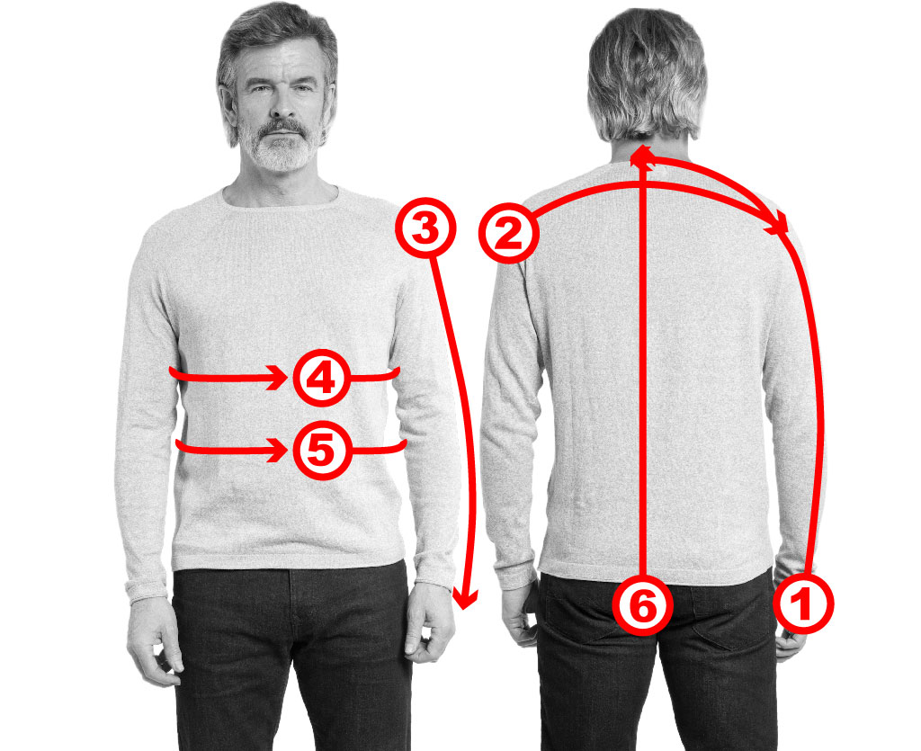 men size chart